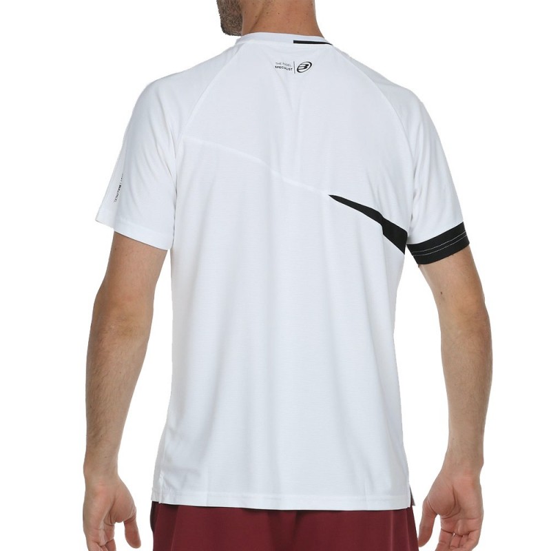 Camiseta Bullpadel Linde blanca Gran transpiración Zona de Padel